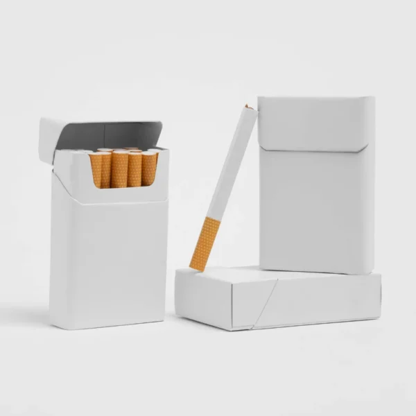 blank cigarette boxes with logo