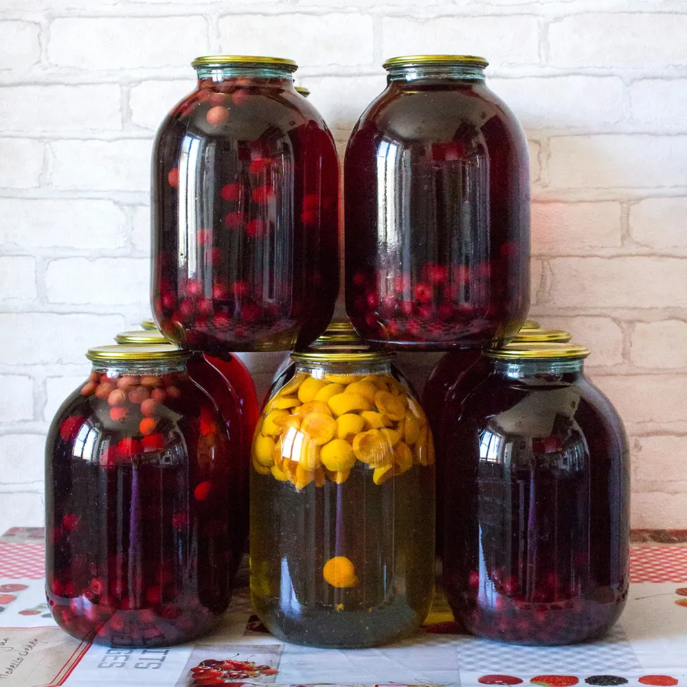 blue glass canning jars