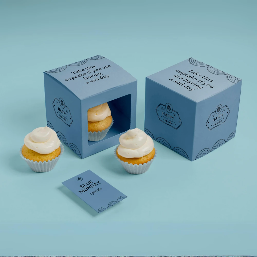 boxes for desserts with logo