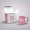 clear empty boxes for mugs