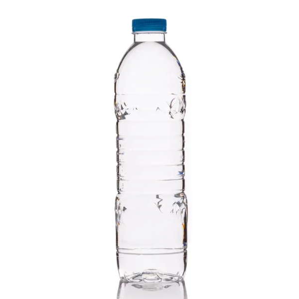 clear plastic water bottles