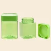 clear square plastic containers