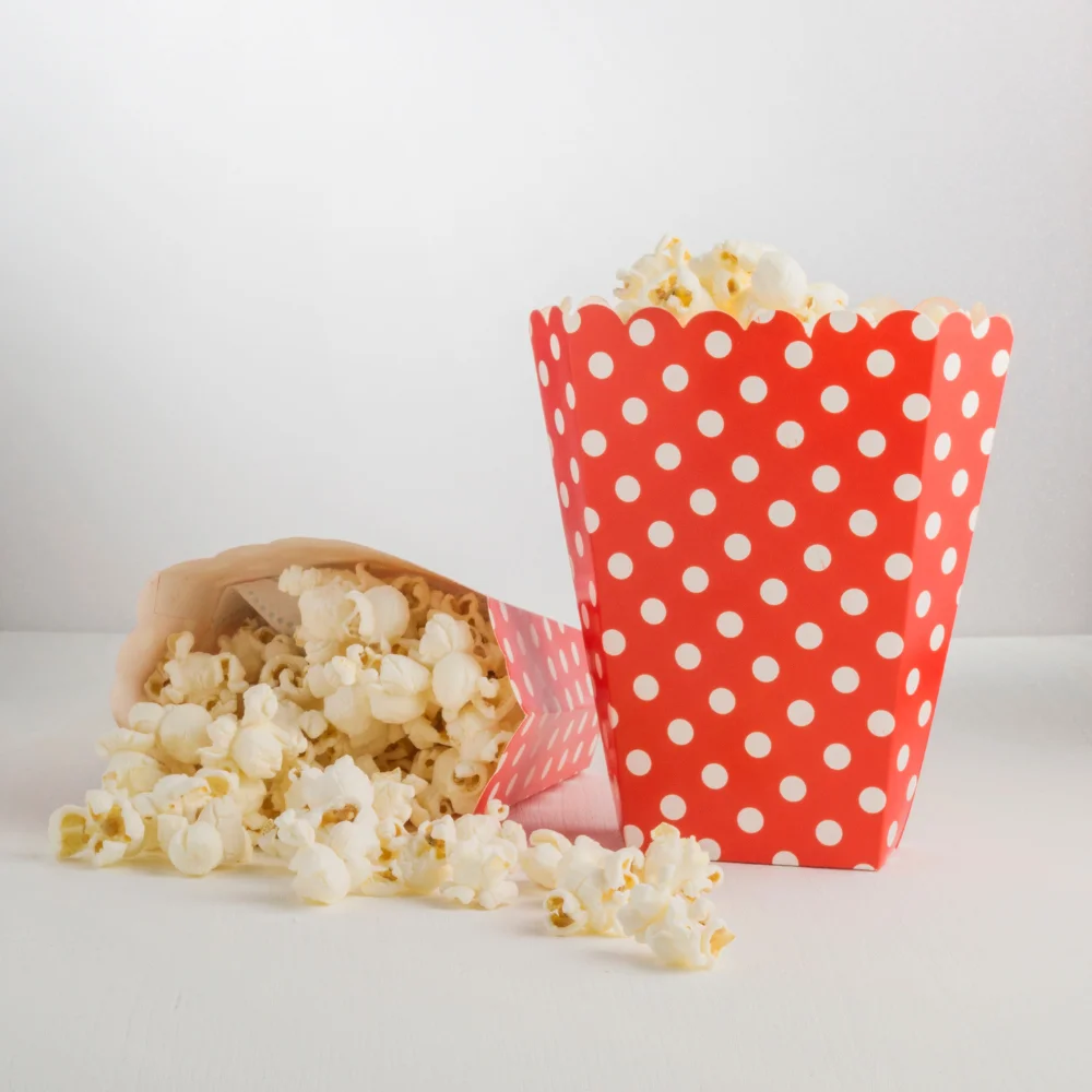 custom pink popcorn boxes