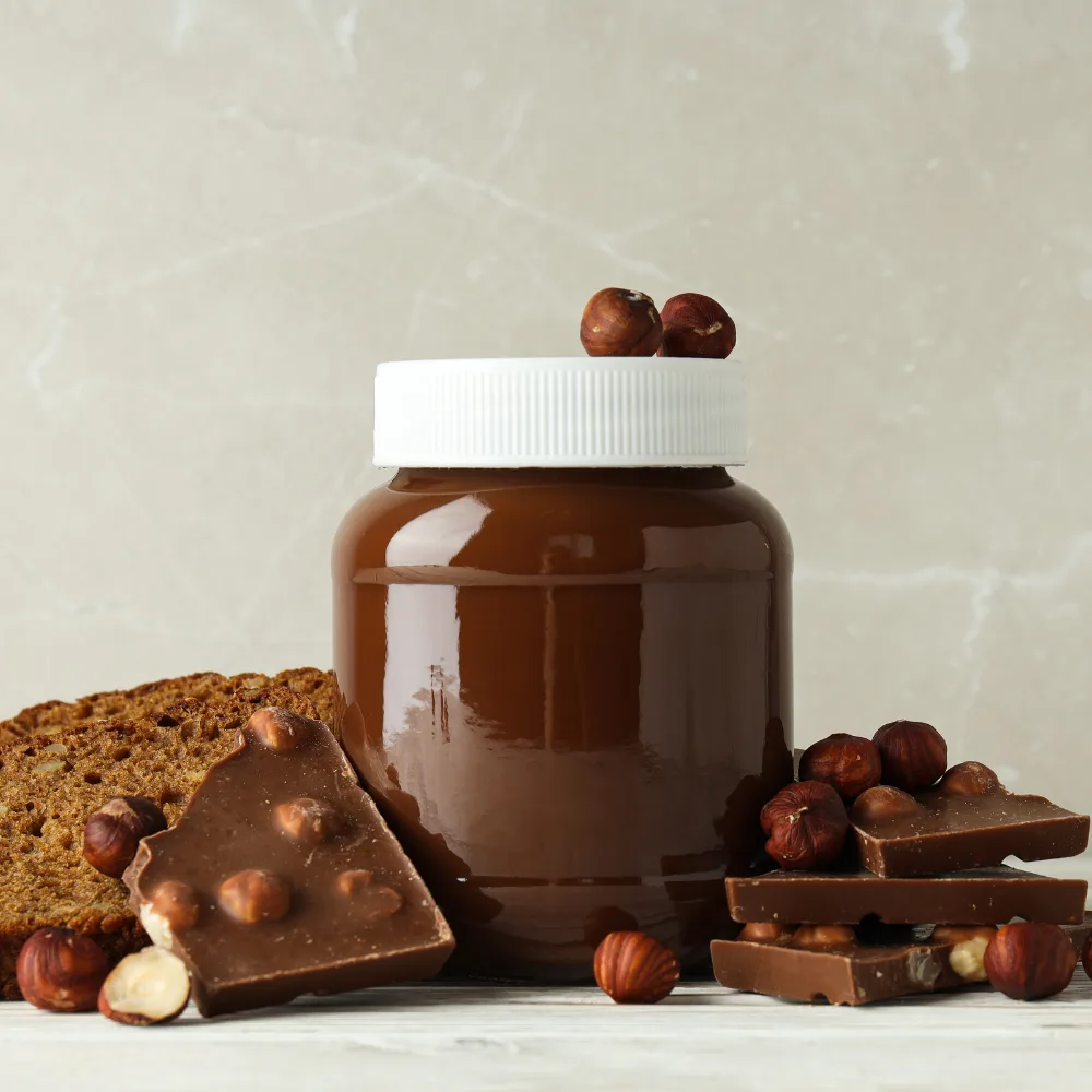 custom plastic Nutella jars packaging