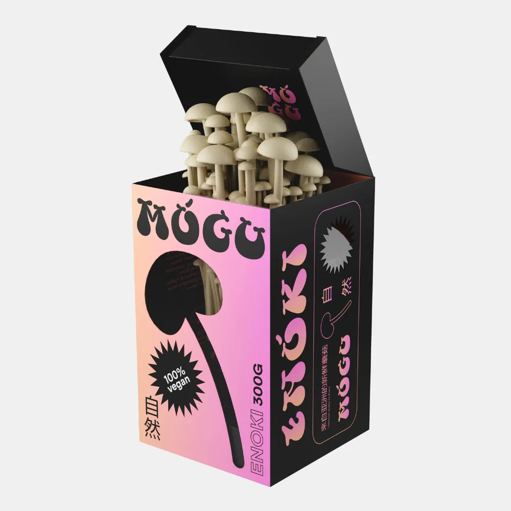 eco-friendly cardboard mushroom boxes