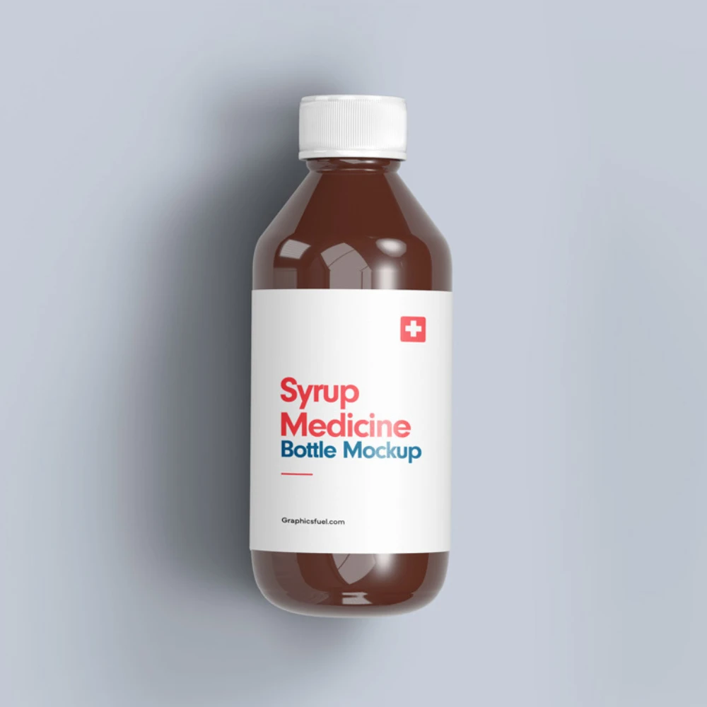 empty plastic syrup bottles