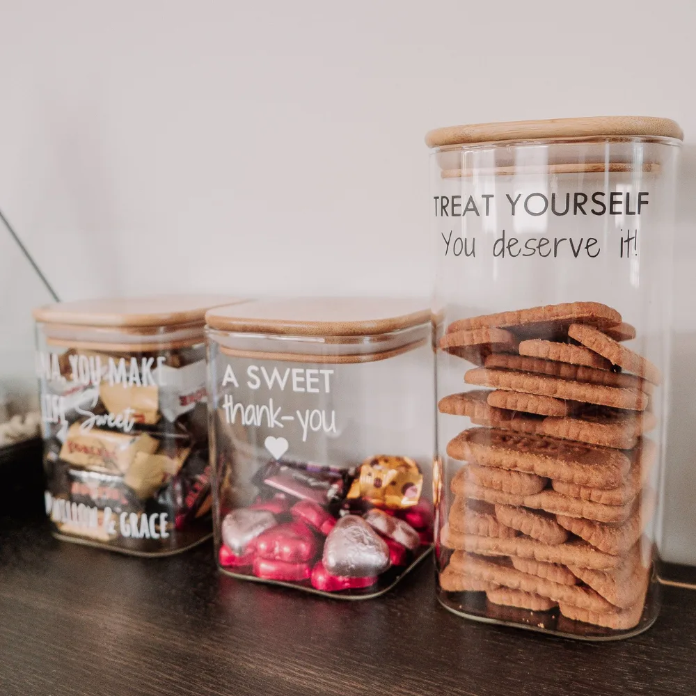 empty treat jars