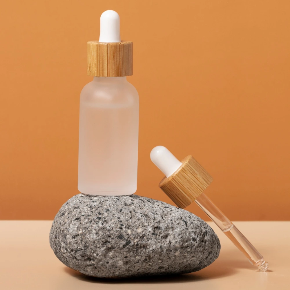 glass bottles with dropper
