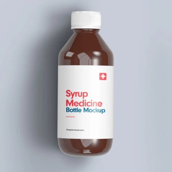 glass syrup bottles