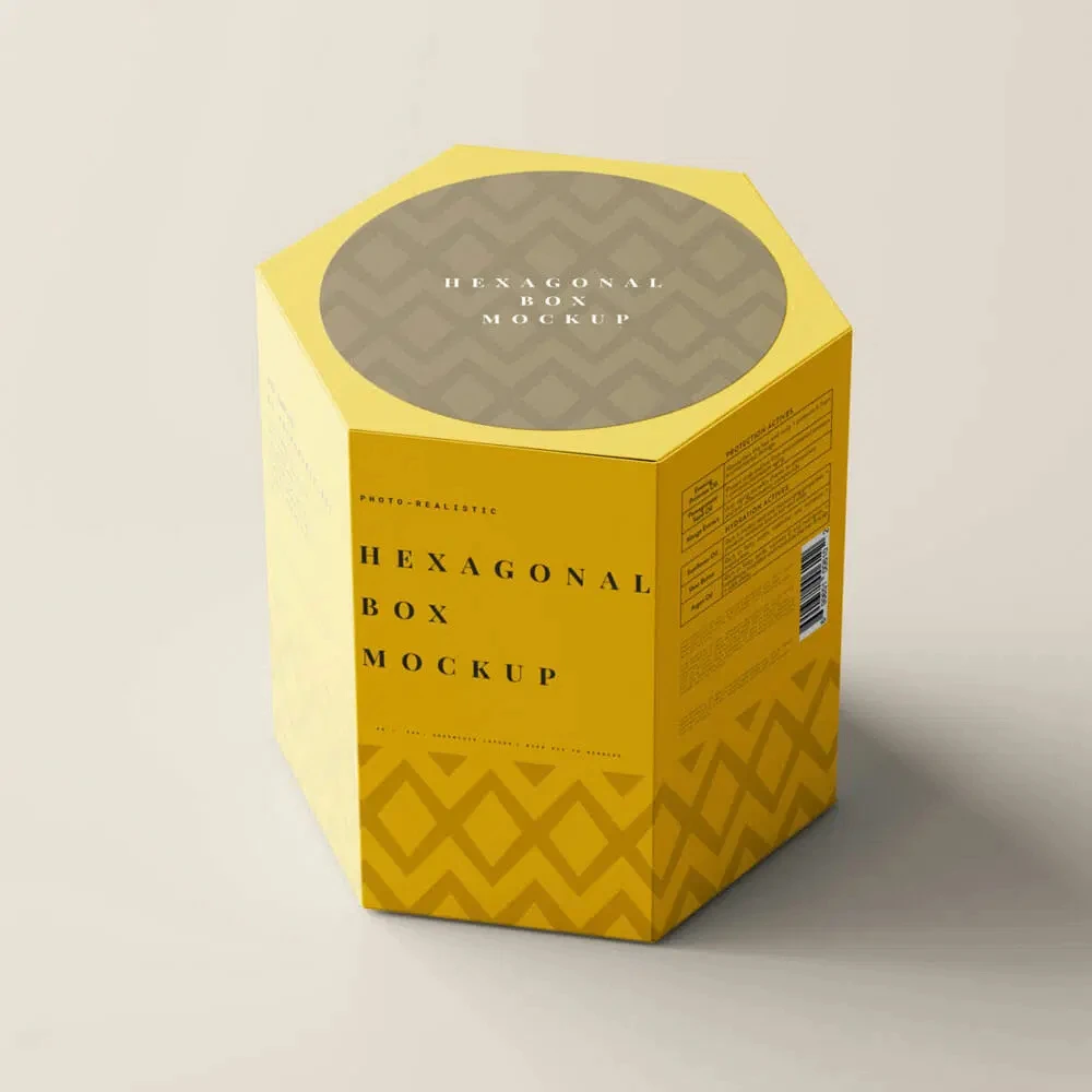 hexagonal box packaging for sale with logo online