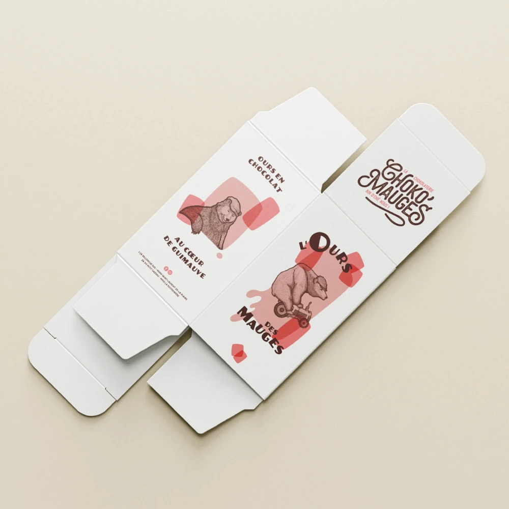 personalised reverse tuck end box packaging