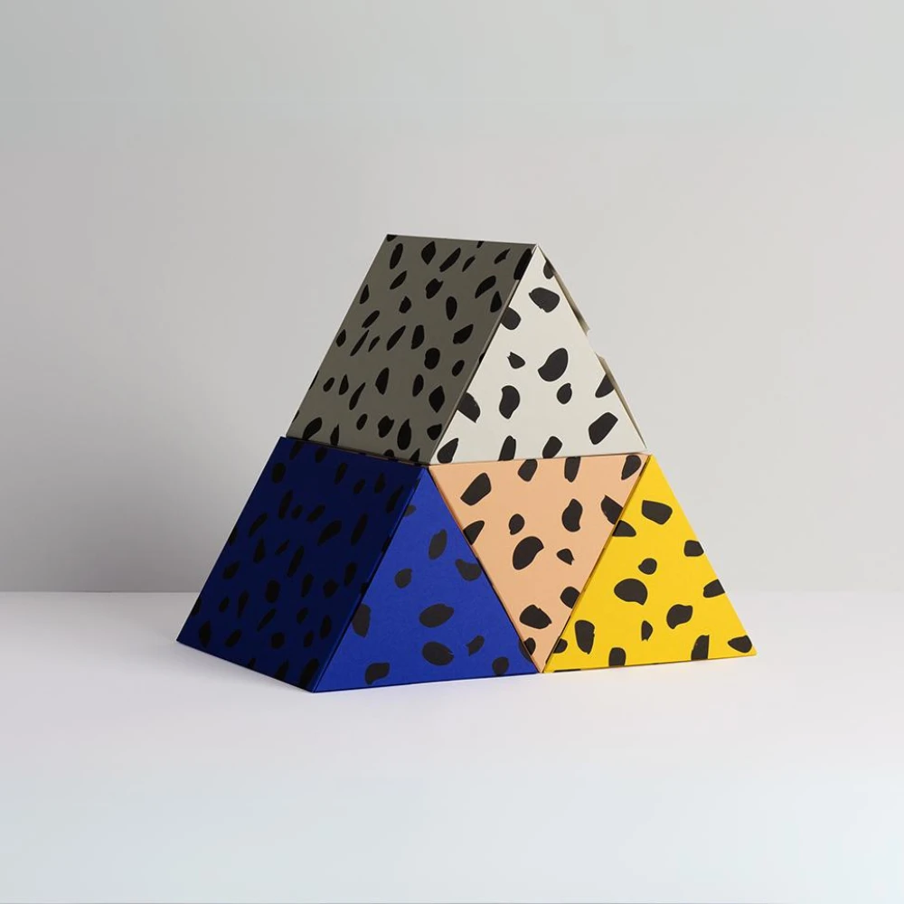 personalised triangle box packaging for sale
