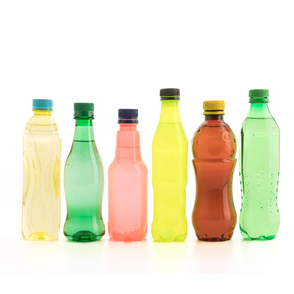plastic soda pop bottles