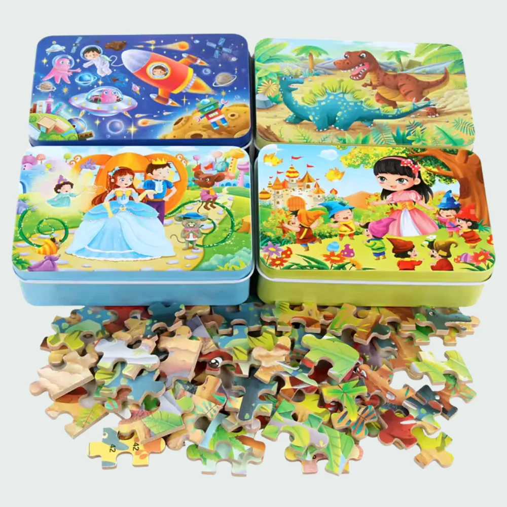 Custom Educational Puzzles Tins