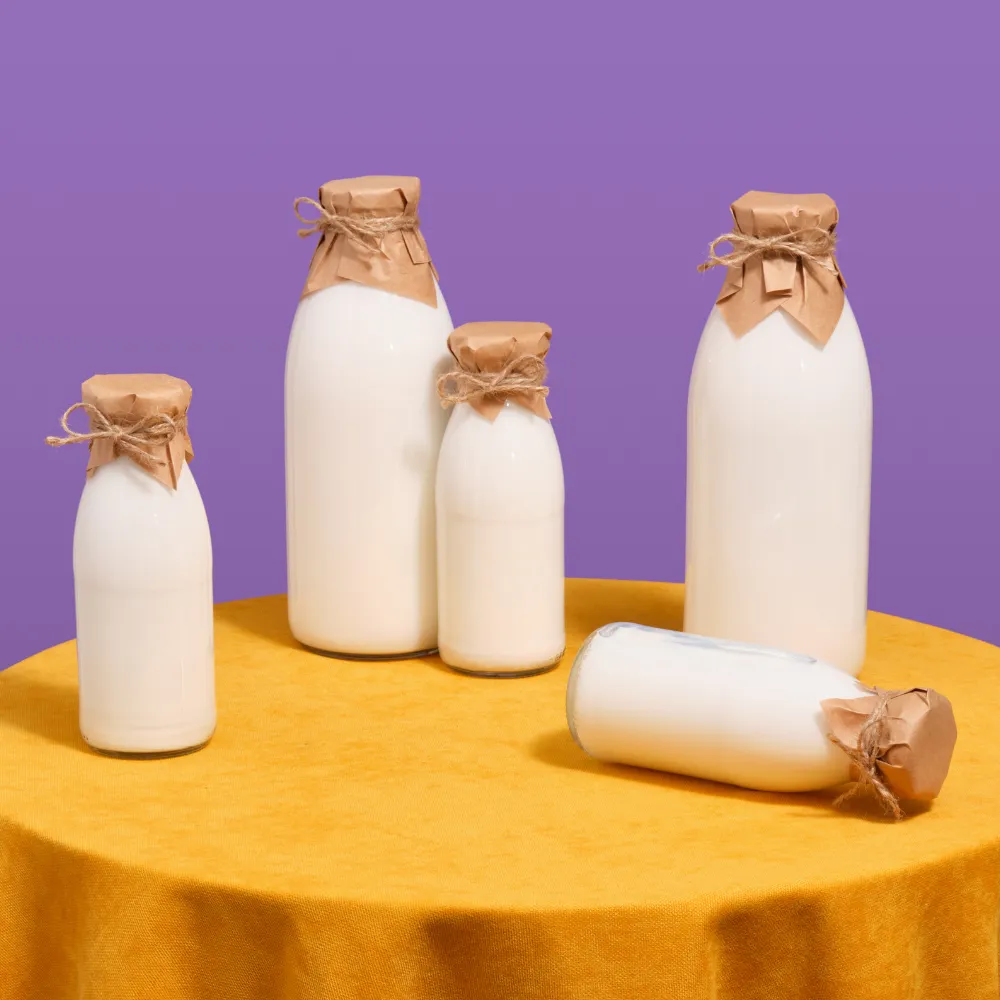 Custom small milk containers