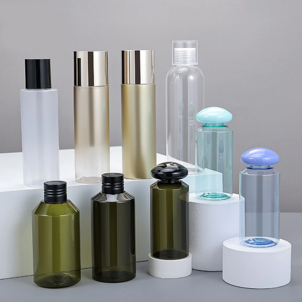 small round plastic bottles