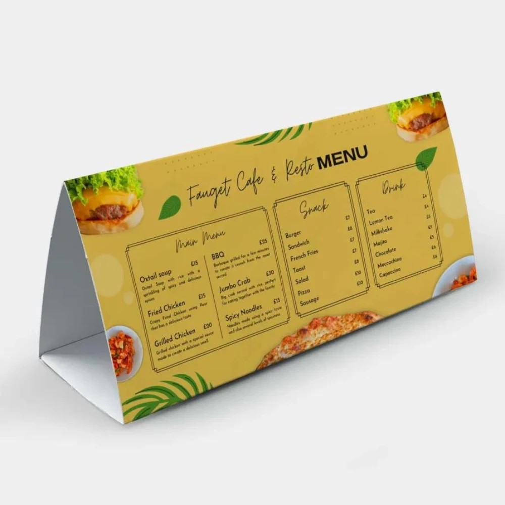 table tents printing