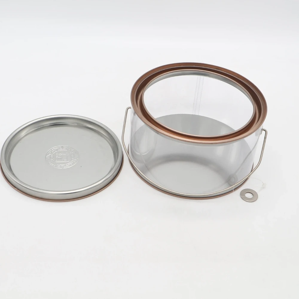 tins with clear lids