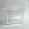 custom acrylic card box with lock