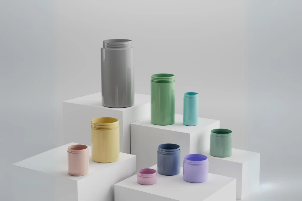 custom plastic jars by style