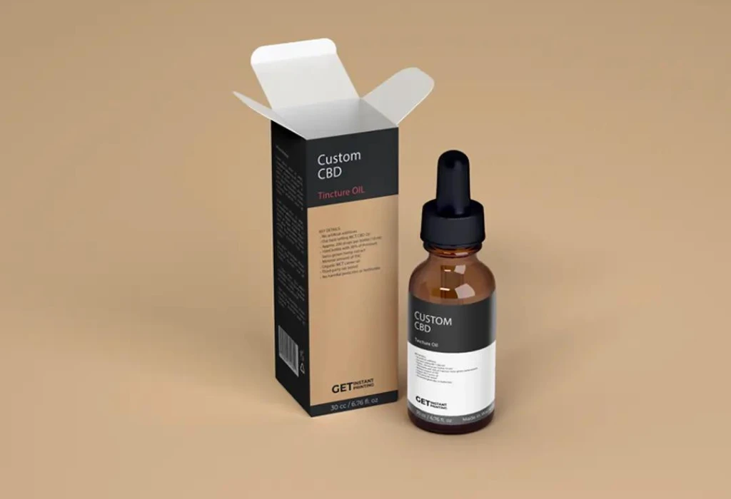 empty custom cbd display boxes