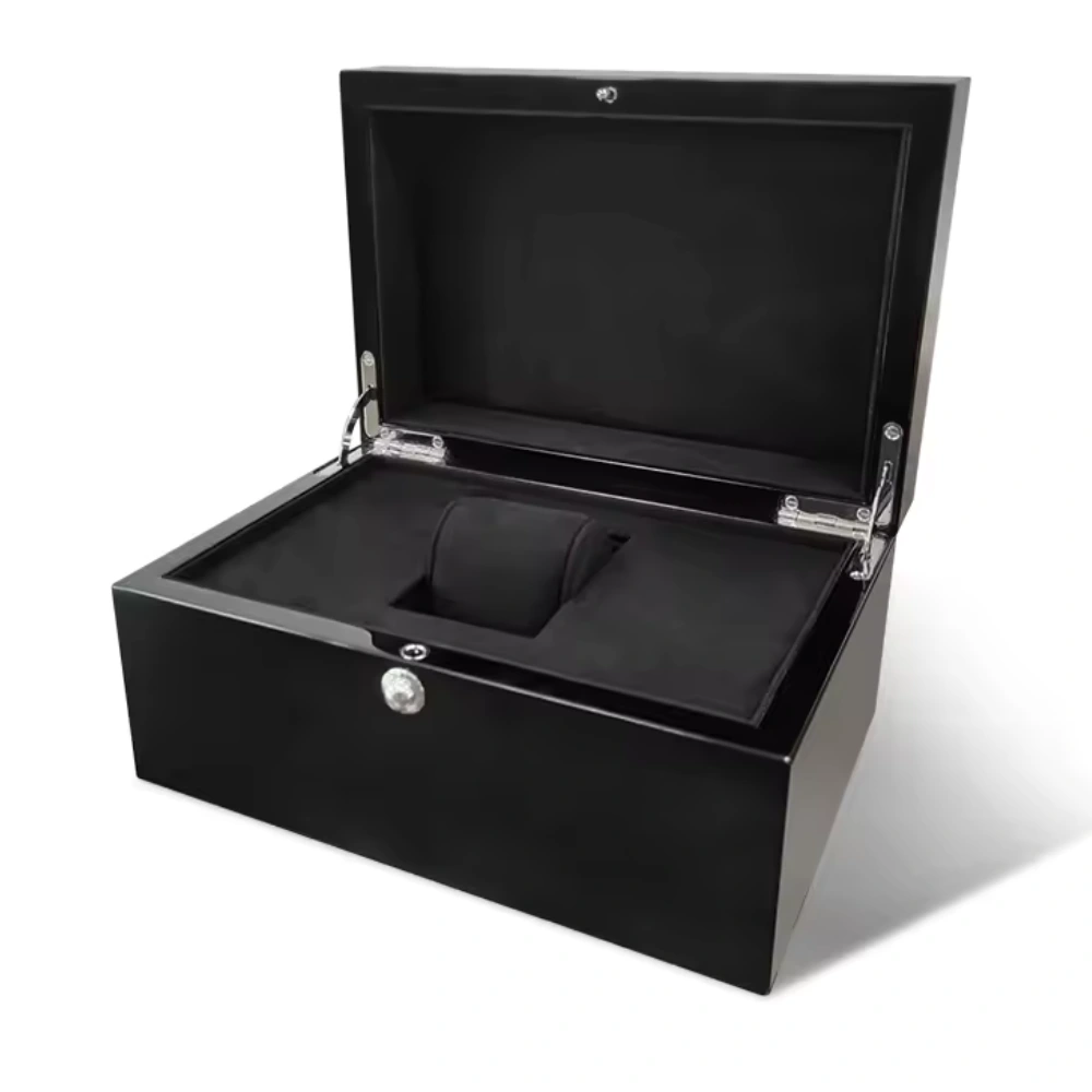 empty wooden watch boxes