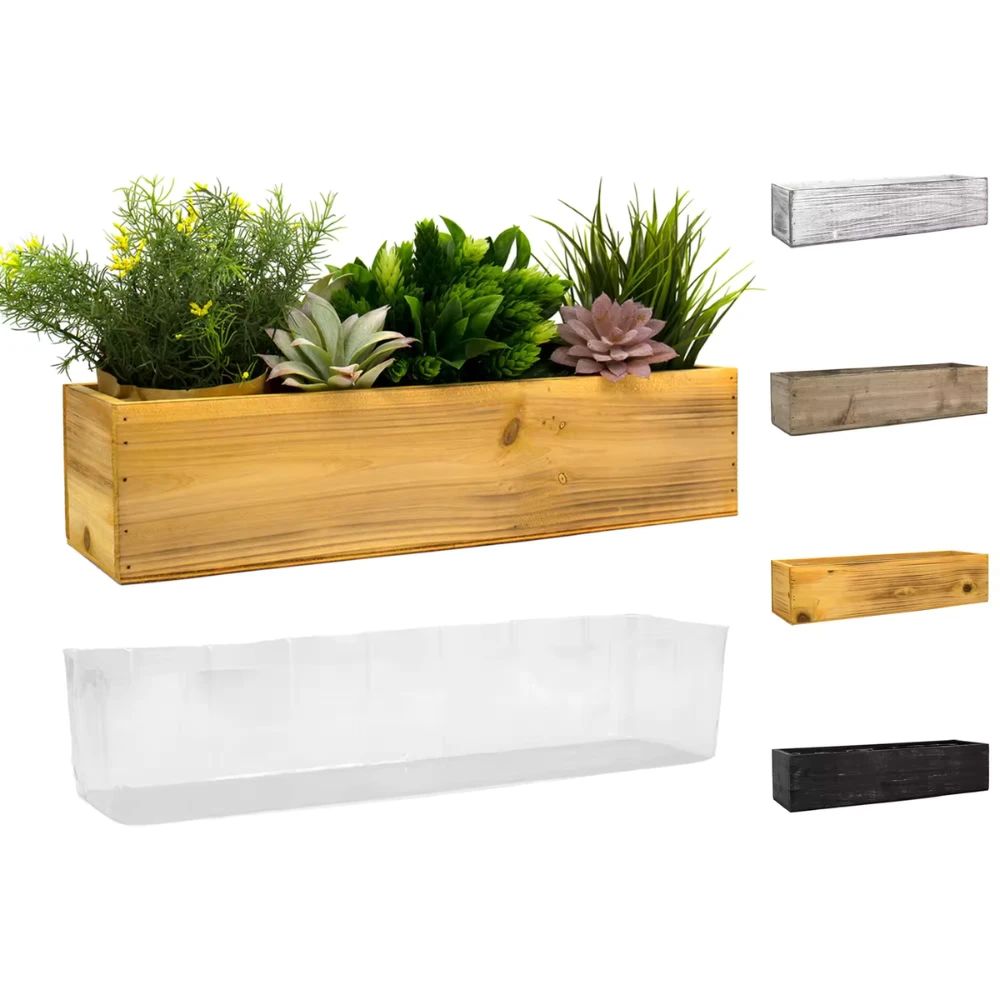outdoor wooden planter boxes
