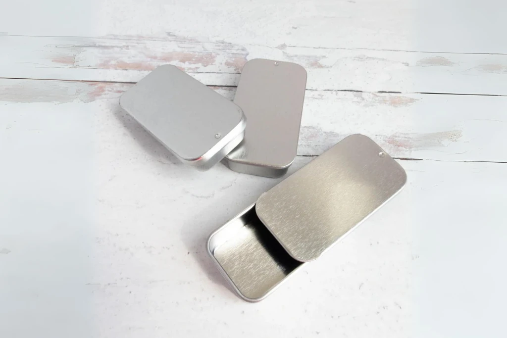 personalized sliding tin boxes