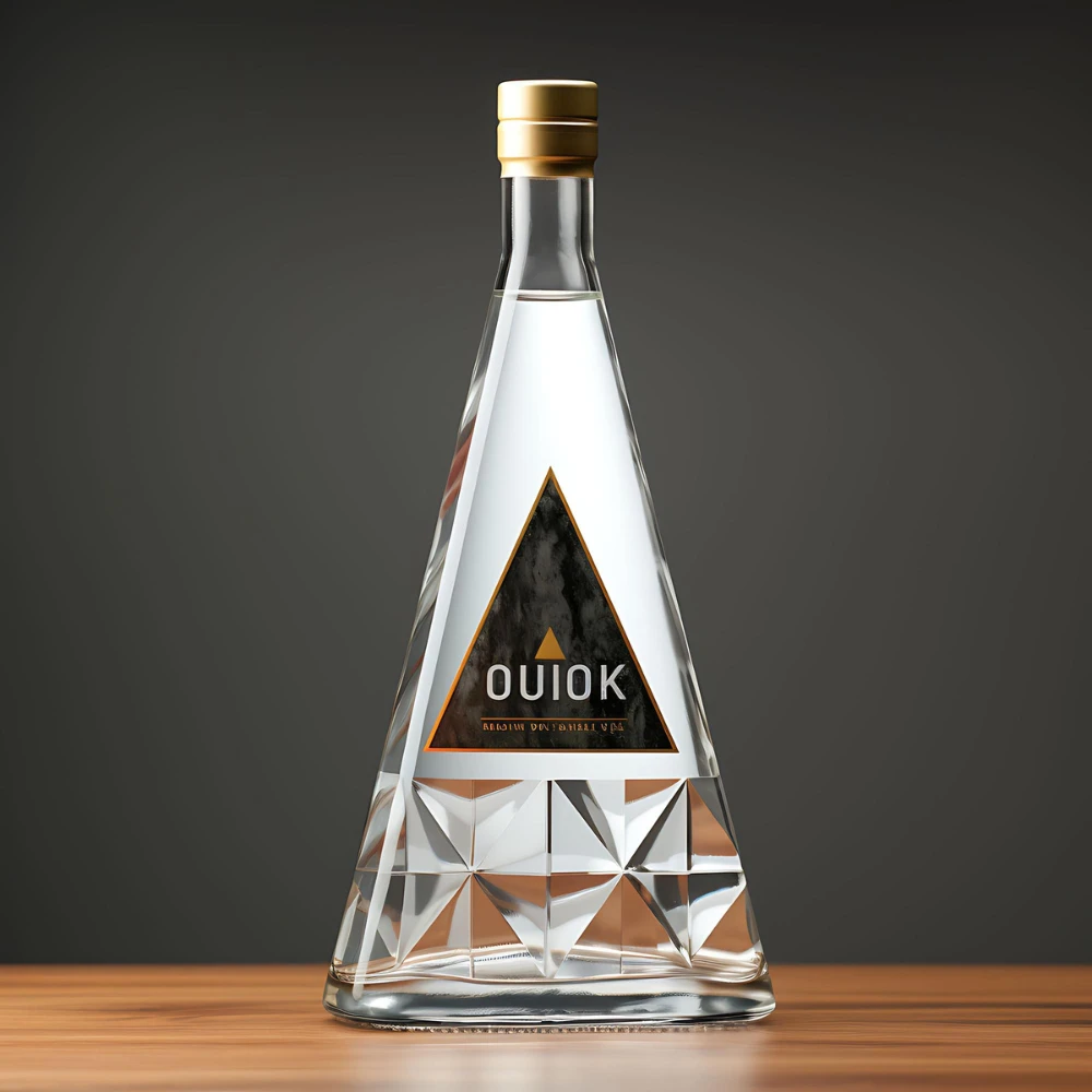 pyramid shaped bottles