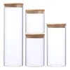 personalized glass cylinder containers with lids