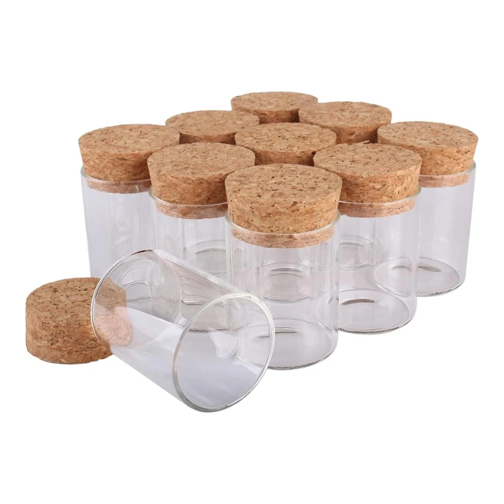 custom glass cylinder with lid