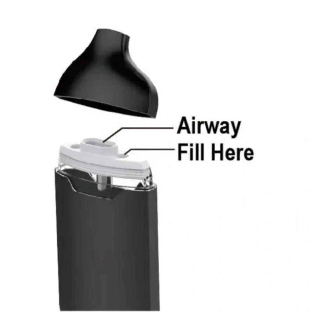 Black dual layer ceramic coil vape devices